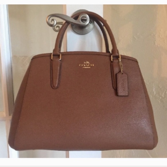 Coach Handbags - Coach Brown Leather Satchel Tote
